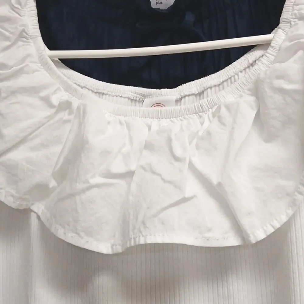 WONDER NATION Girls Dress Slacks And White RUFFLE Blouse (SET) Size XL 14-16